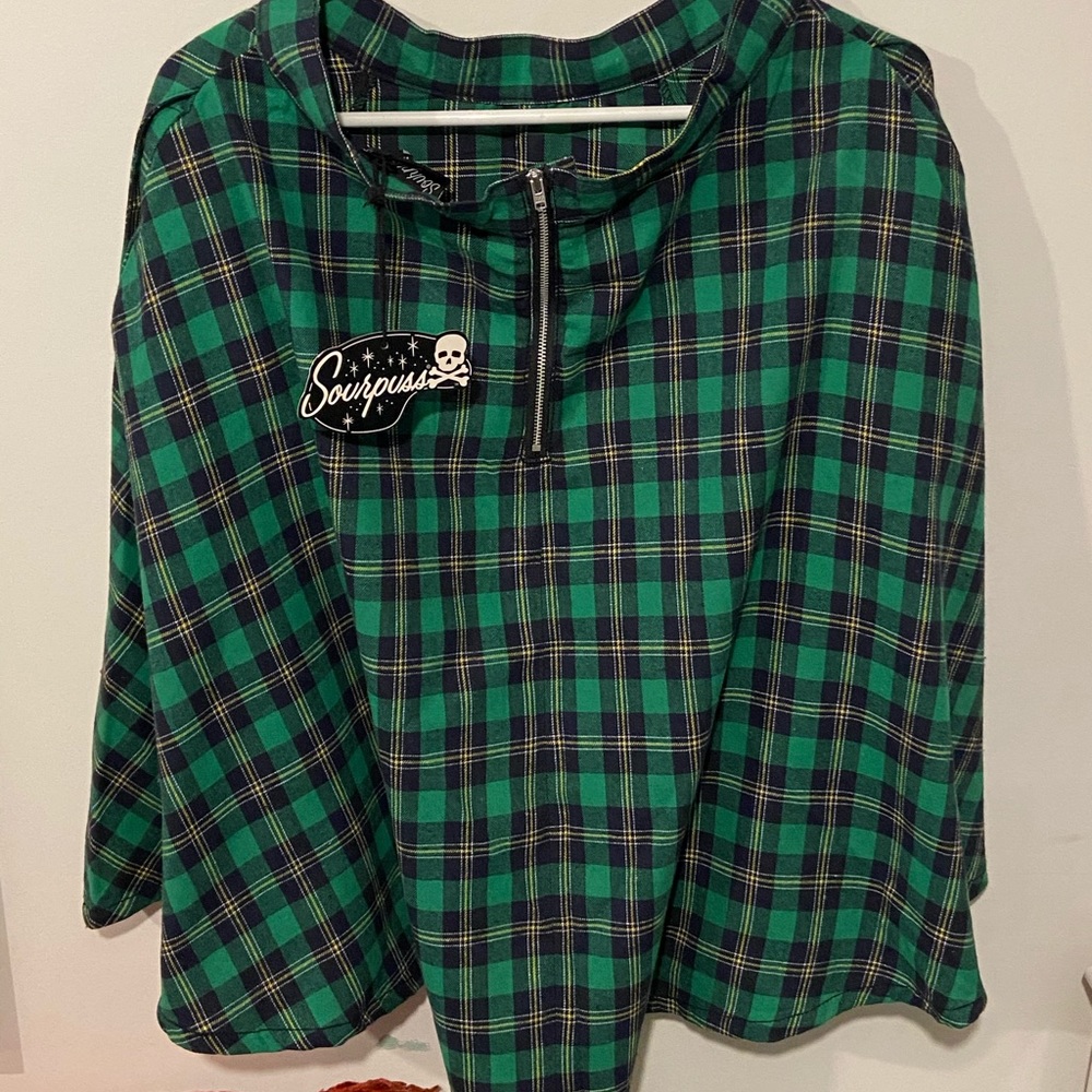 Sourpuss Skirt Punk Rockabilly Plaid Gothic Retro